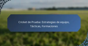 Cricket de Prueba: Estrategias de equipo, Tácticas, Formaciones