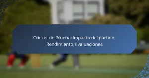 Cricket de Prueba: Impacto del partido, Rendimiento, Evaluaciones