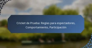 Cricket de Prueba: Reglas para espectadores, Comportamiento, Participación