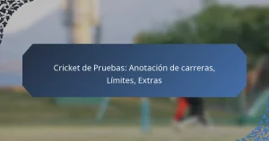 Cricket de Pruebas: Anotación de carreras, Límites, Extras