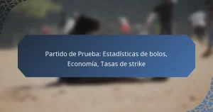 Partido de Prueba: Estadísticas de bolos, Economía, Tasas de strike