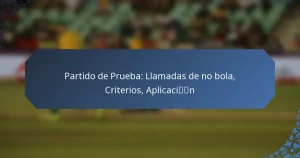 Partido de Prueba: Llamadas de no bola, Criterios, Aplicación
