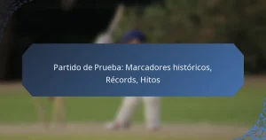 Partido de Prueba: Marcadores históricos, Récords, Hitos